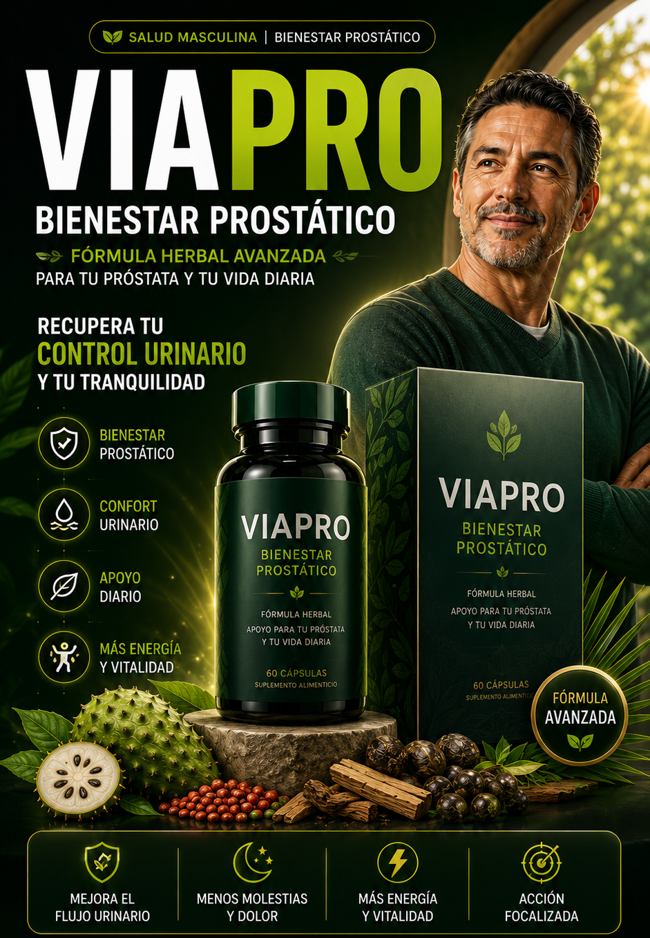 VIA PRO | Salud Prostática (Mejoras en 30 Días)