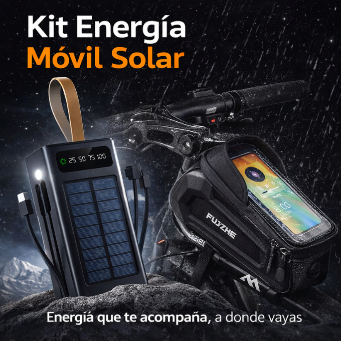Kit Energía Móvil Solar – 30,000 mAh | 45W