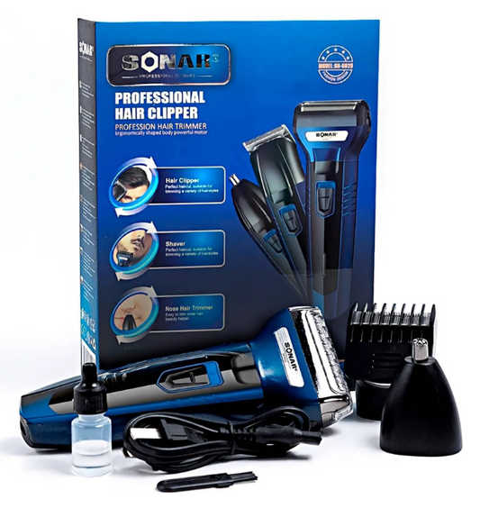 Afeitadora Eléctrica PRO SONAR 3 en 1